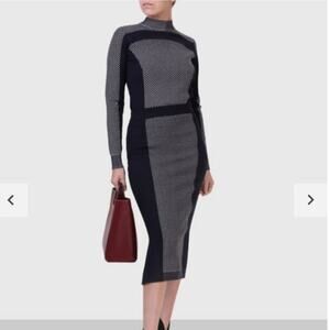 Max & Co. High Neck Sweater & Midi Skirt Set of 2 Dark Blue Women's Size Small